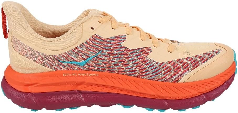 HOKA Mafate Speed 4 Trail Running Shoes - Cream/Orange