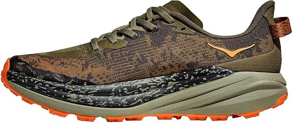 HOKA Antelope 6 Trail Running Shoes - Olive/Orange