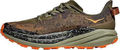 HOKA Antelope 6 Trail Running Shoes - Olive/Orange