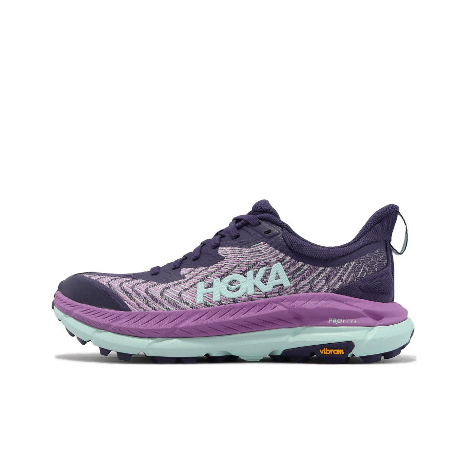 HOKA Mafate Speed 4 Trail Running Shoes - Purple/Mint