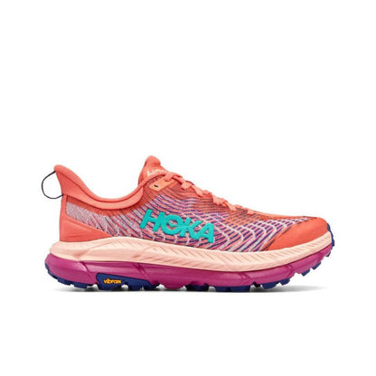 HOKA Mafate Speed 4 Trail Running Shoes - Coral/Magenta