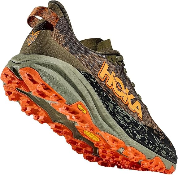 HOKA Antelope 6 Trail Running Shoes - Olive/Orange