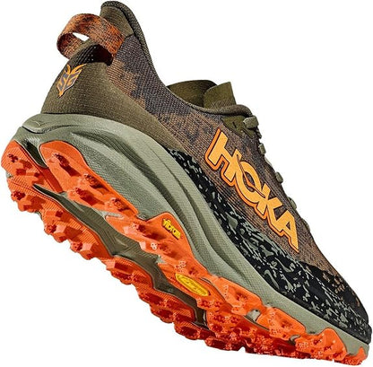 HOKA Antelope 6 Trail Running Shoes - Olive/Orange