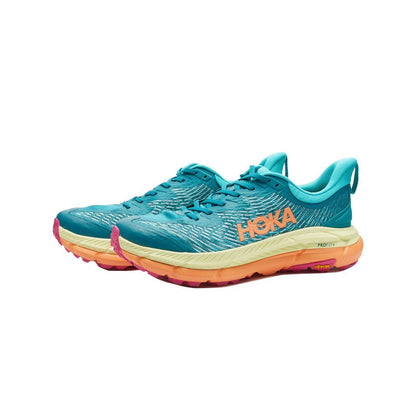 HOKA Mafate Speed 4 Trail Running Shoes - Teal/Peach