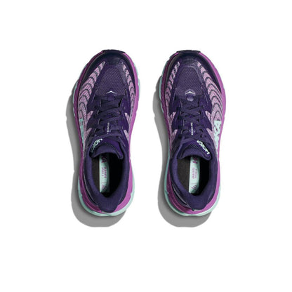 HOKA Mafate Speed 4 Trail Running Shoes - Purple/Mint