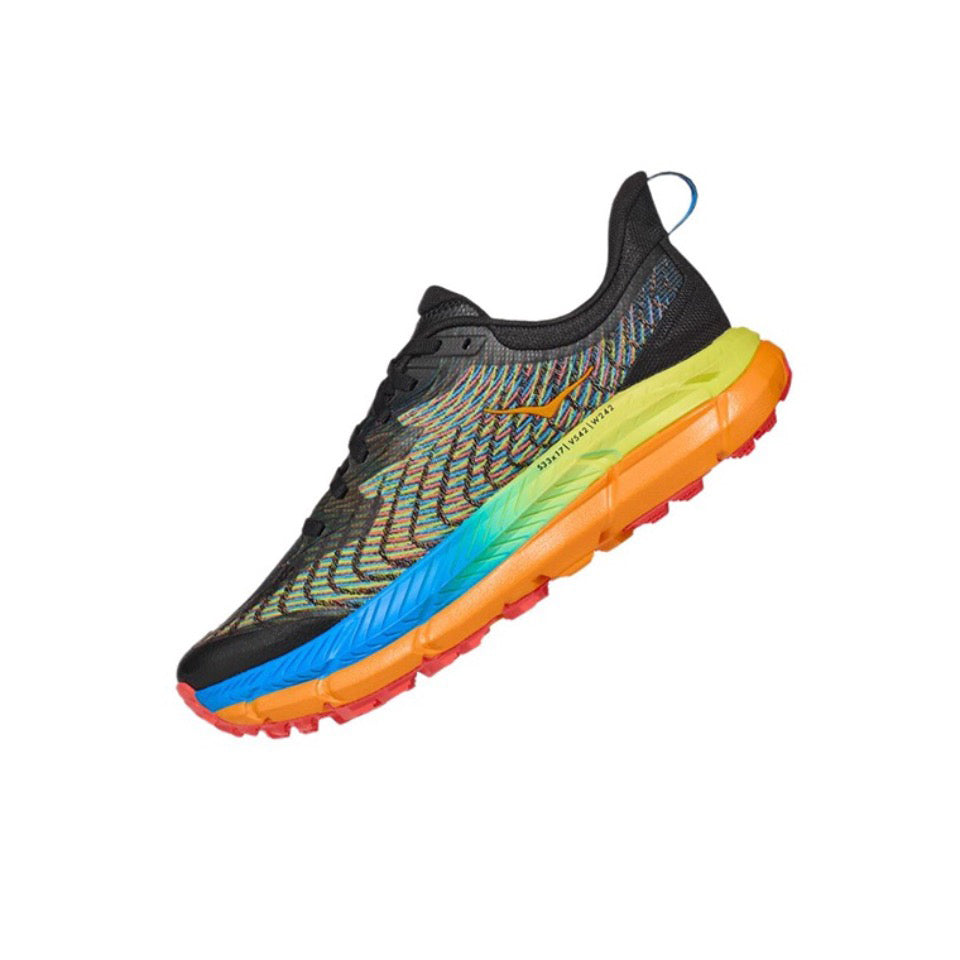 HOKA Mafate Speed 4 Trail Running Shoes - Black/Multicolor