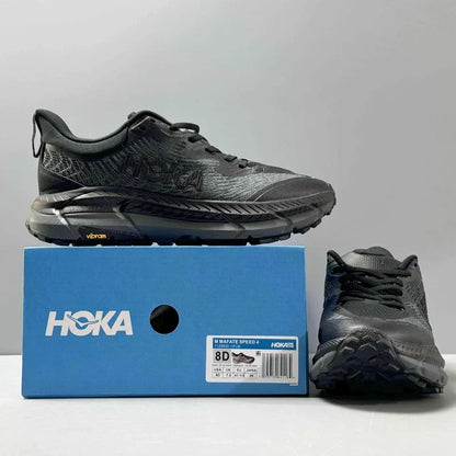 HOKA Mafate Speed 4 Trail Running Shoes - Black/Grey