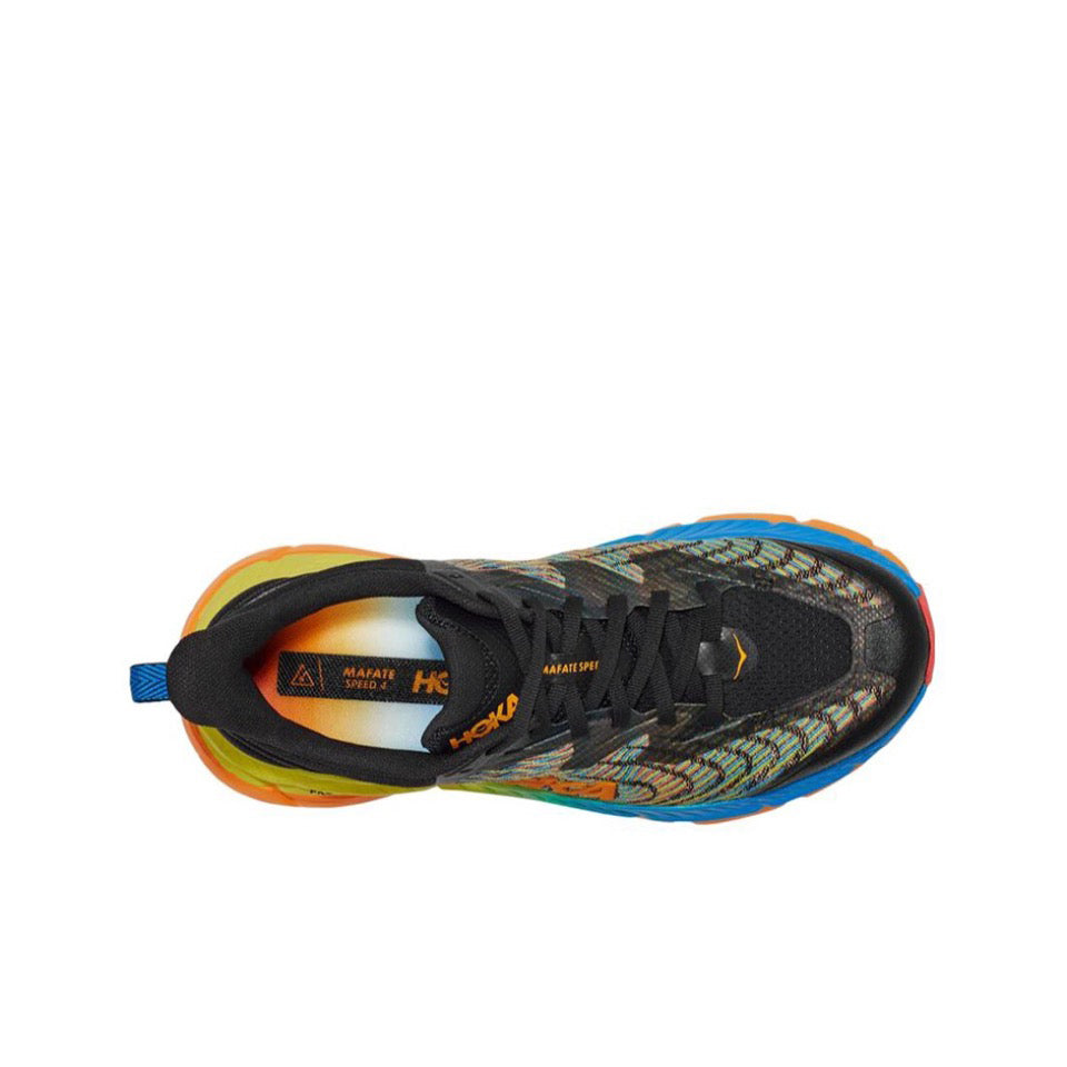 HOKA Mafate Speed 4 Trail Running Shoes - Black/Multicolor