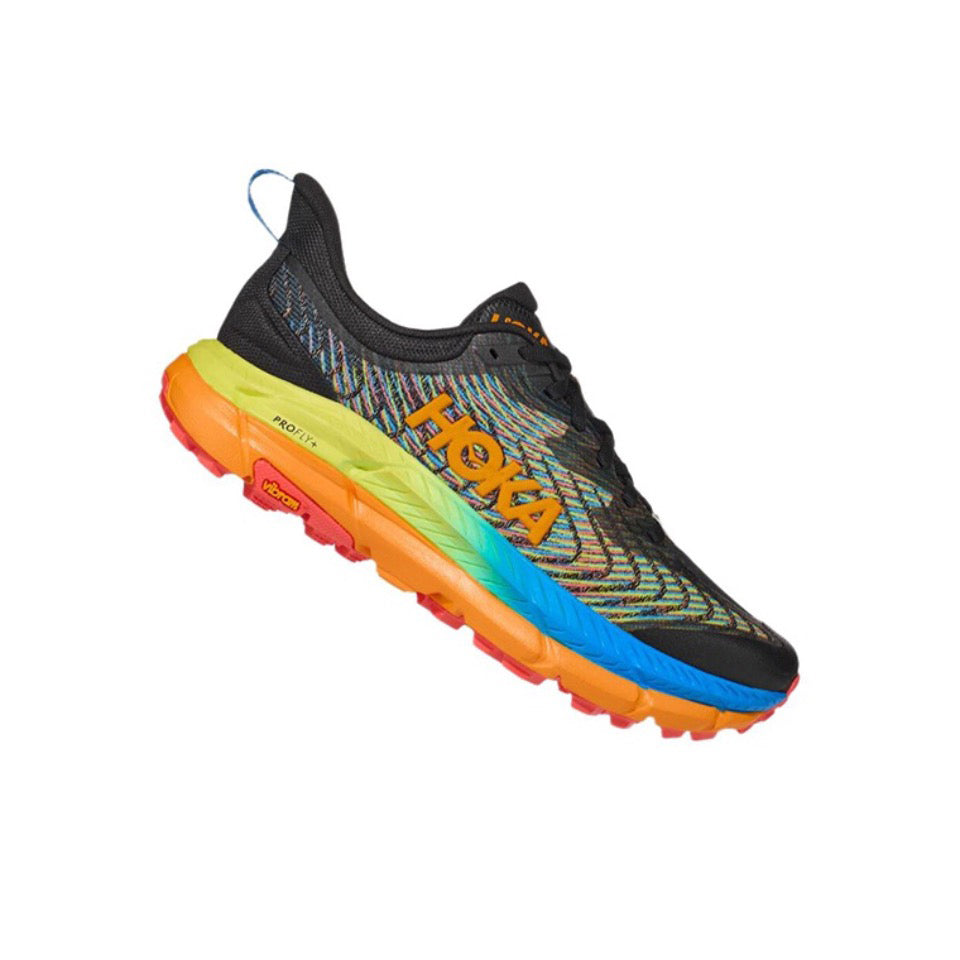 HOKA Mafate Speed 4 Trail Running Shoes - Black/Multicolor